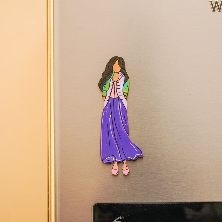 Hand-painted Cute Illustrated MDF Wood Fridge Magnet