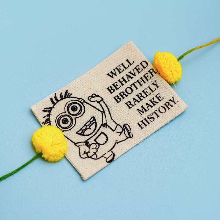 Eco Friendly Fabric Painting Diy Rakhi Hamper With Rice Roli 4 - Close-up of Eco-friendly DIY Rakhi