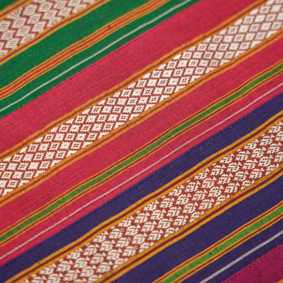 Handmade Traditional Indian Textiles Design Khunn Fabric Cotton Sling Bag