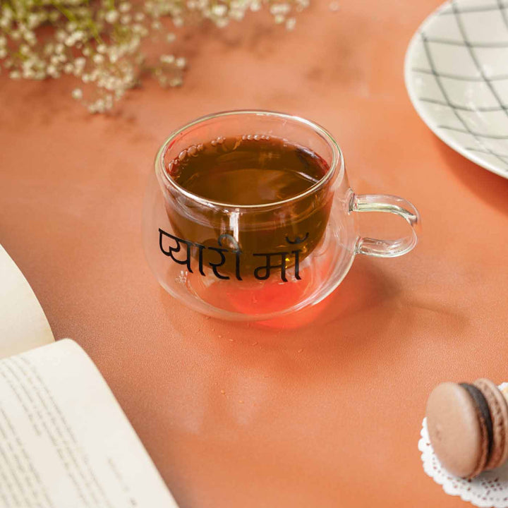 Personalized Double Wall Glass Mug