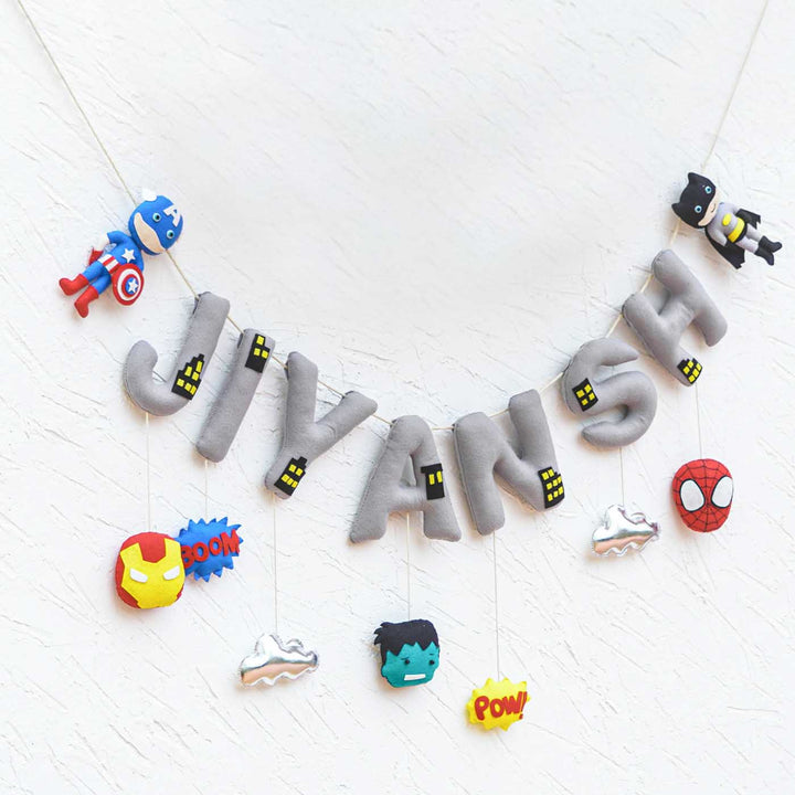 Handcrafted Personalized Themed Bunting For Kids - Superhero
