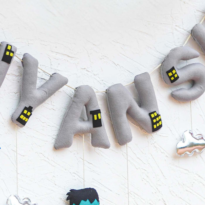 Handcrafted Personalized Themed Bunting For Kids - Superhero