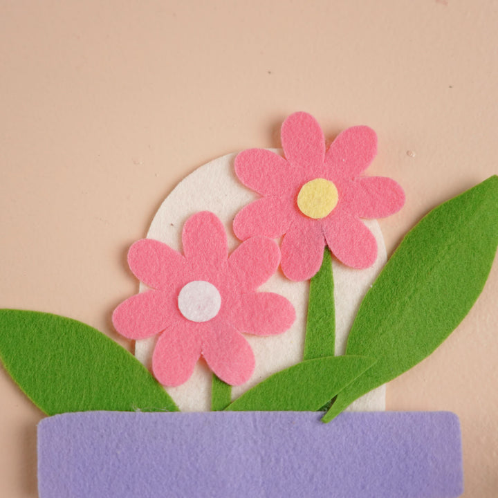 Handmade "Happy Mother's Day" Planter Theme Felt Fridge Magnet