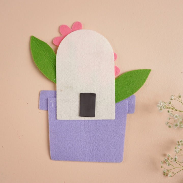 Handmade "Happy Mother's Day" Planter Theme Felt Fridge Magnet
