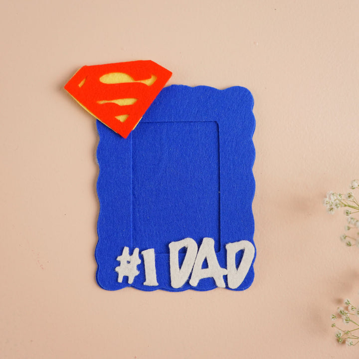 Handmade Superdad Theme Felt Fridge Magnet
