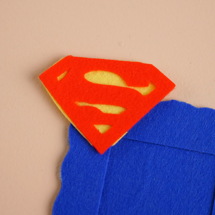 Handmade Superdad Theme Felt Fridge Magnet