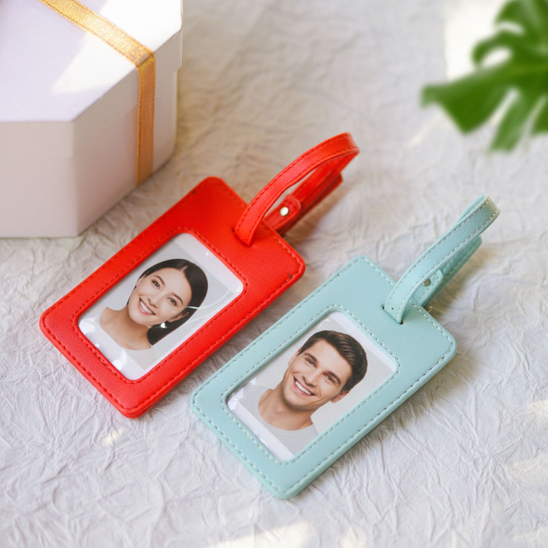 Handmade Faux Leather Personalized Luggage Tag