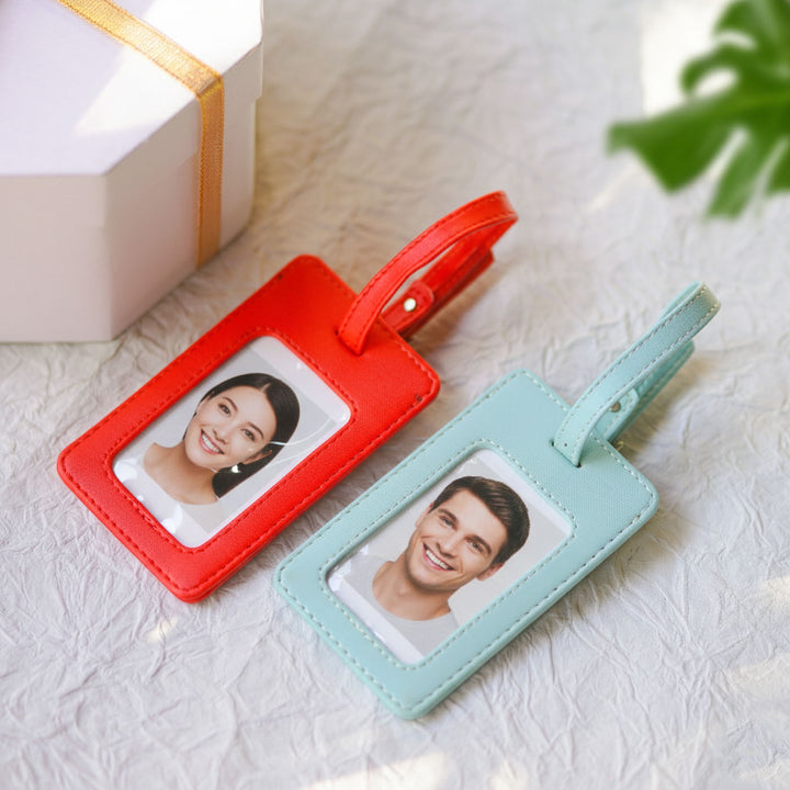 Handmade Faux Leather Personalized Luggage Tag