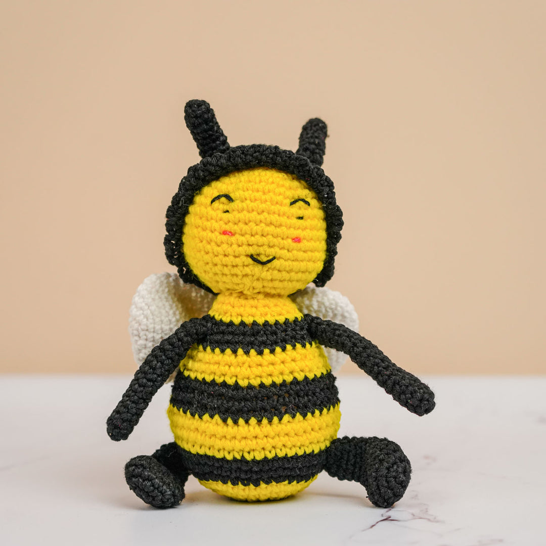 Handmade Crochet Kicha - The Bee Boy Theme Toy