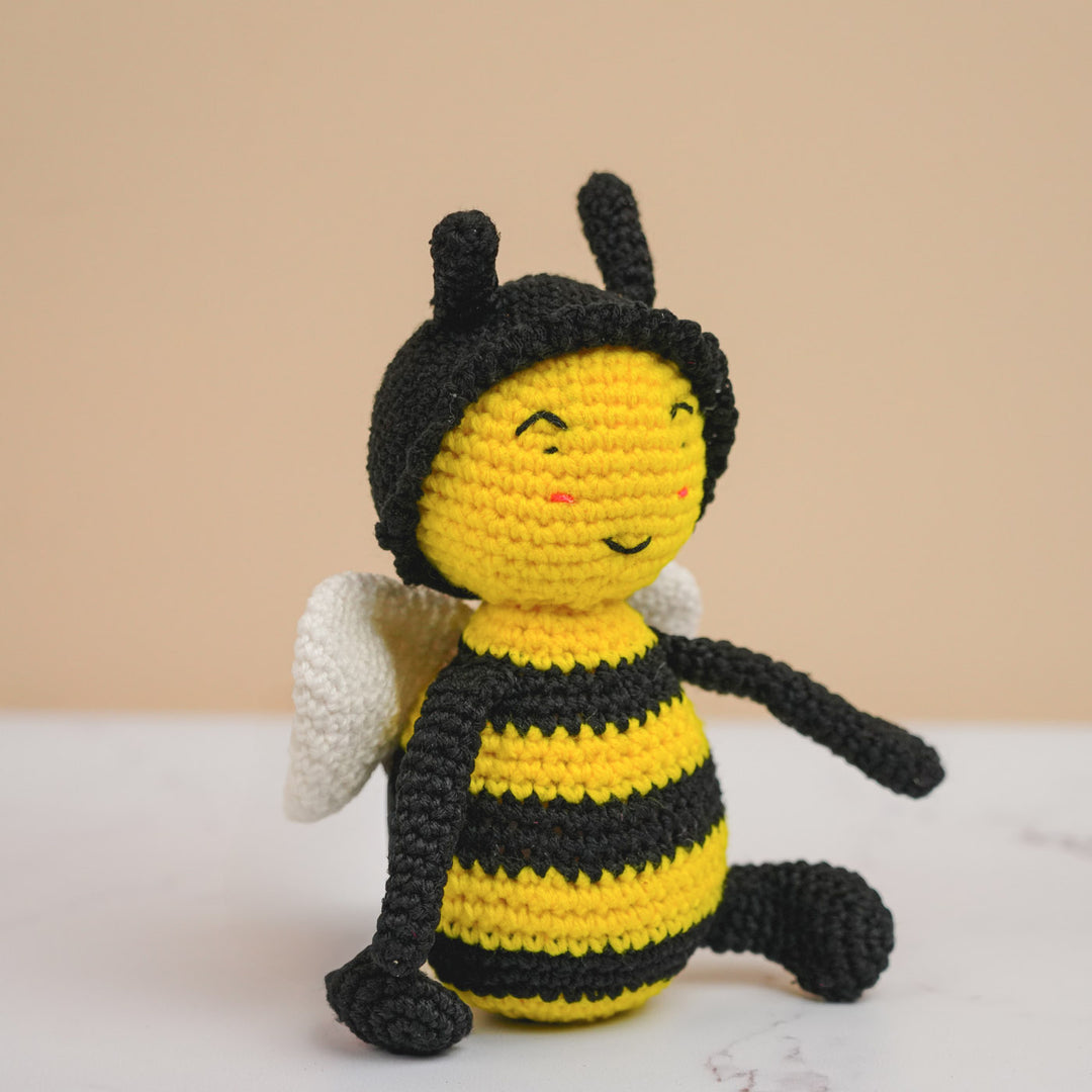 Handmade Crochet Kicha - The Bee Boy Theme Toy