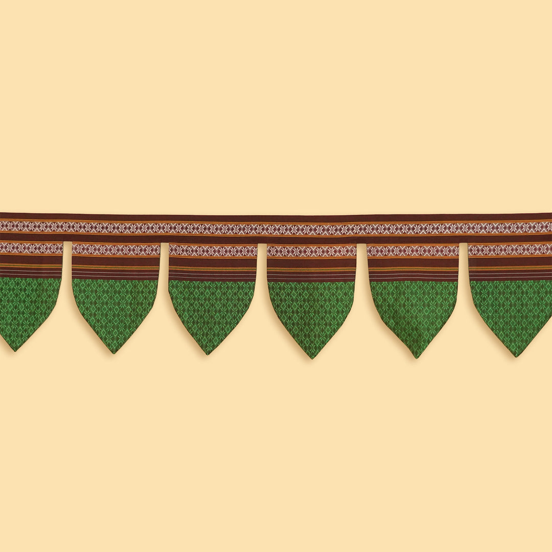 42 Inch Handmade Peepal Leaf Design Khunn Fabric Cotton Toran