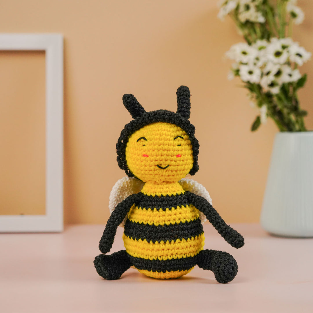 Handmade Crochet Kicha - The Bee Boy Theme Toy