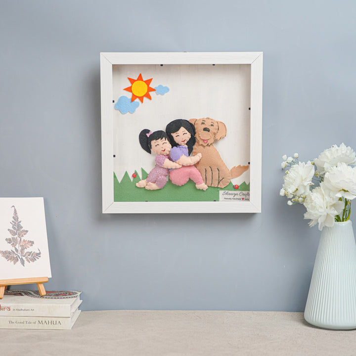 Photo Personalized Handmade Pet Lover Theme Felt Miniature Frame