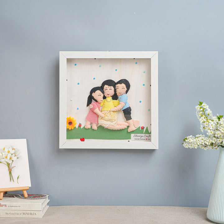 Photo Personalized Handmade Family Theme Felt Miniature Frame