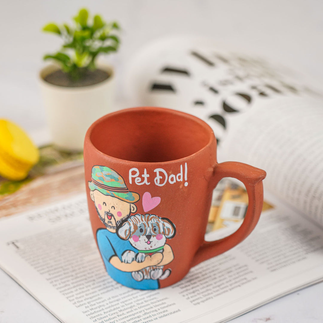 Handpainted Personalised 3D Terracotta Mug with Caricatures