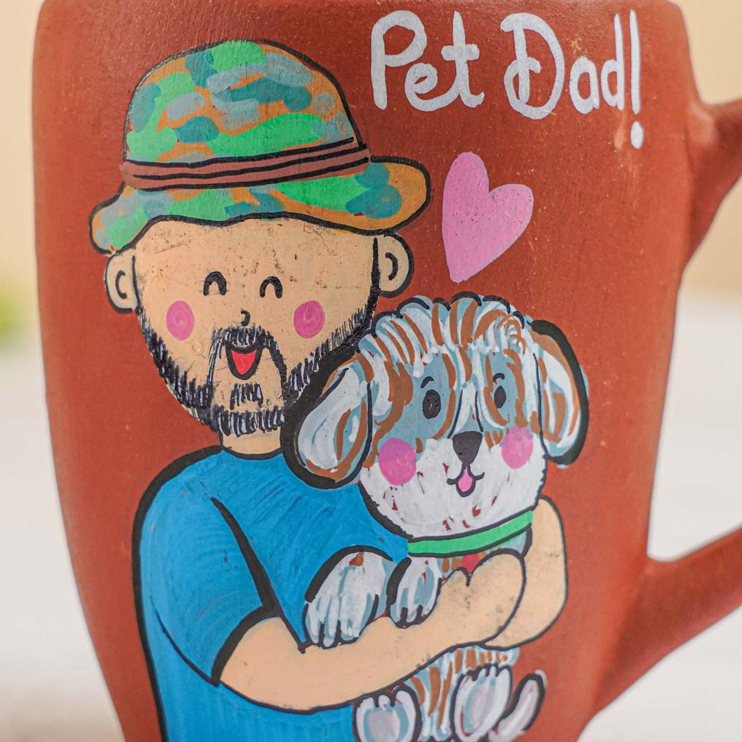 Handpainted Personalised 3D Terracotta Mug with Caricatures