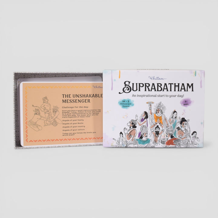 Suprabhatam - Vol.2 | Daily Reflection Cards for Kids Mindfulness & Values | 8+ Years