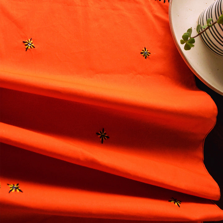 Orange Sienna Cotton Table Runner