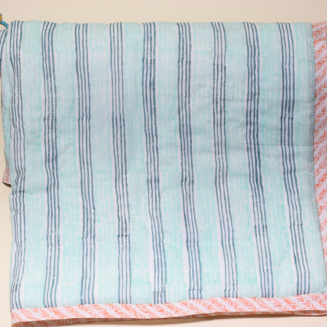Hand Block Printed Baby Elly Quilt/Comforter