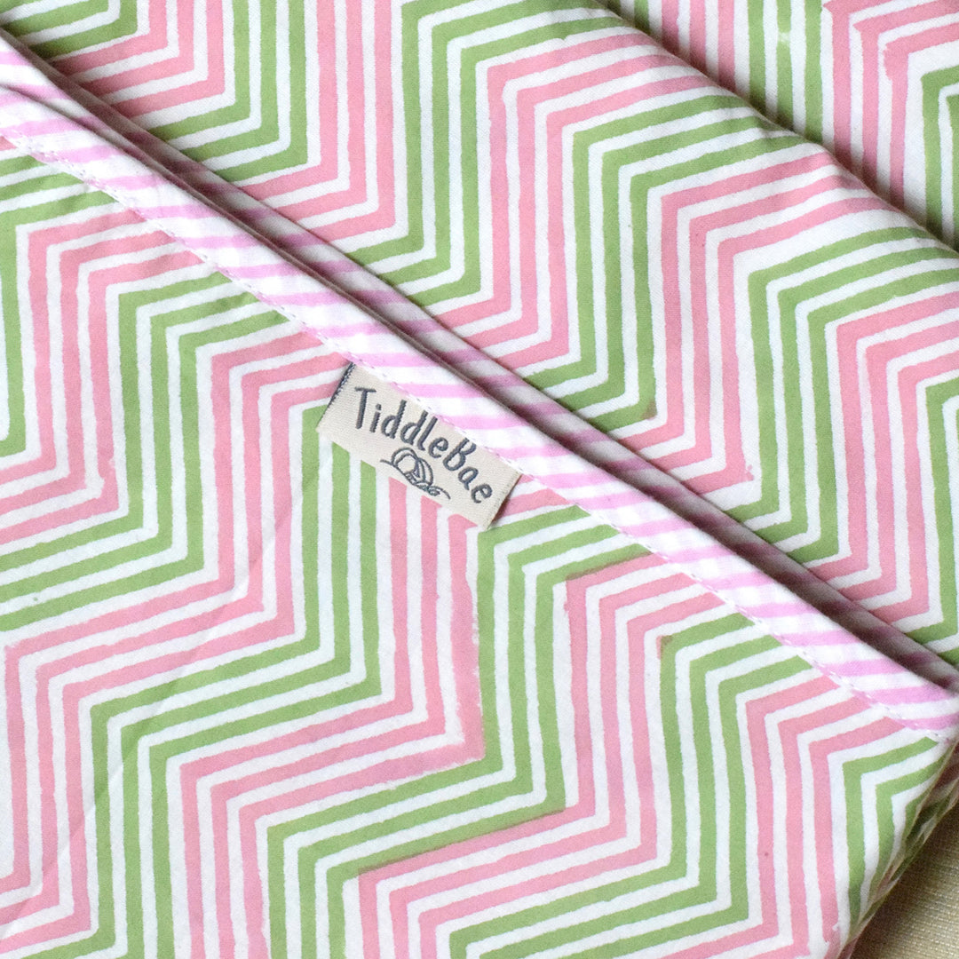 Petal Trails Block Printed Premium Cotton Baby Dohar