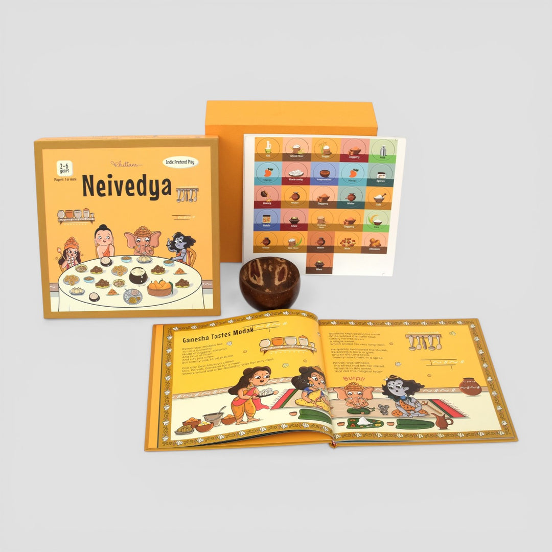 Neivedya | Indic Pretend Play Kit for Kids | Culture & Learning | 2–6 Years
