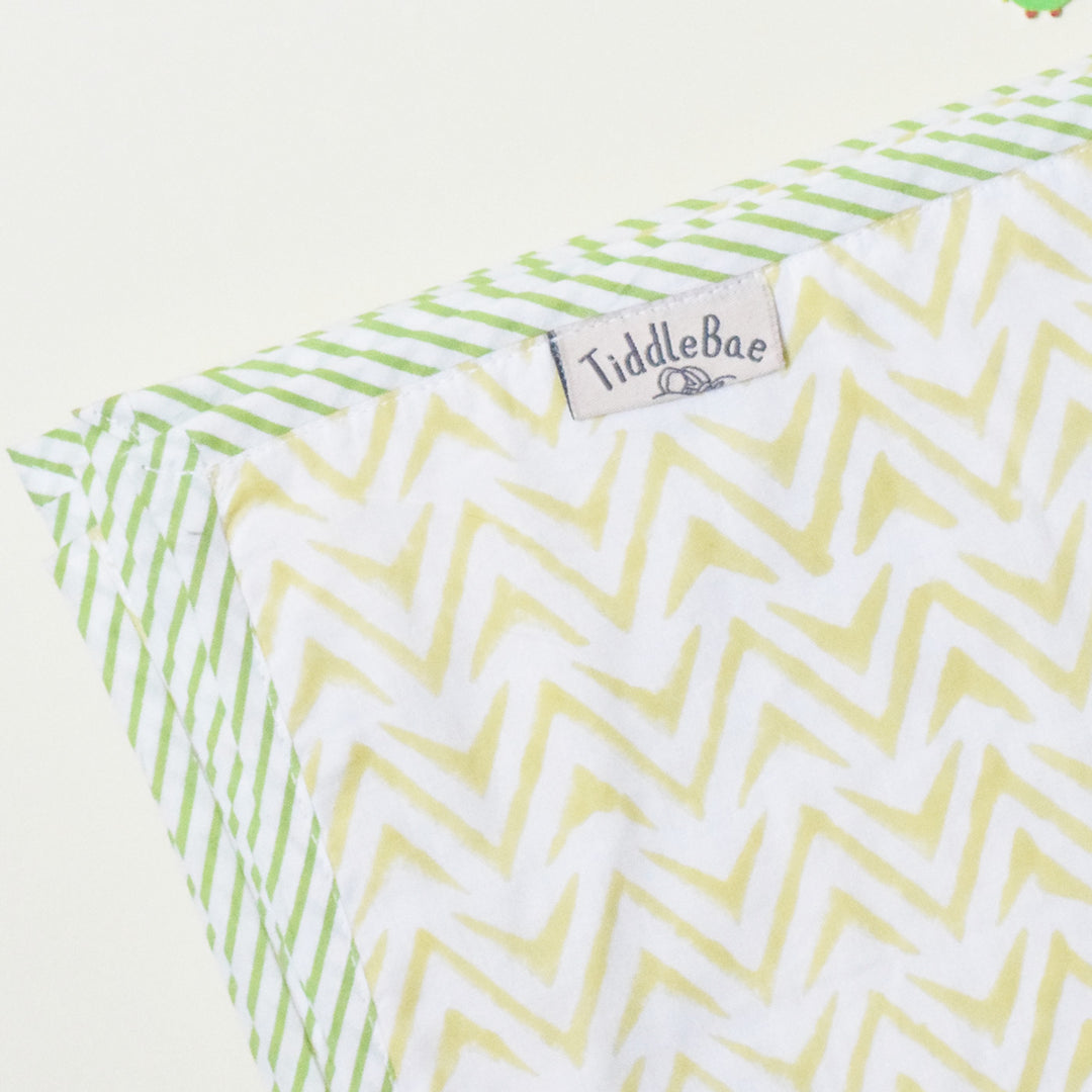 Ferny Whispers Block Printed Premium Cotton Baby Dohar