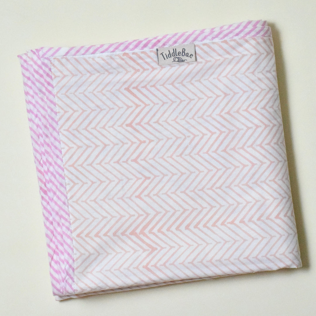 Little Birdie Block Printed Premium Cotton Baby Dohar
