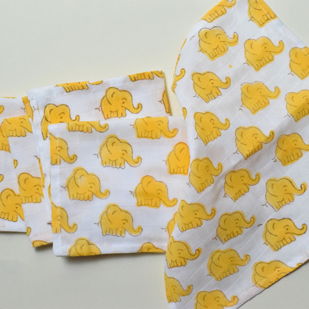 Tiny Trunks Double Layar Wash Cloth | Set of 6