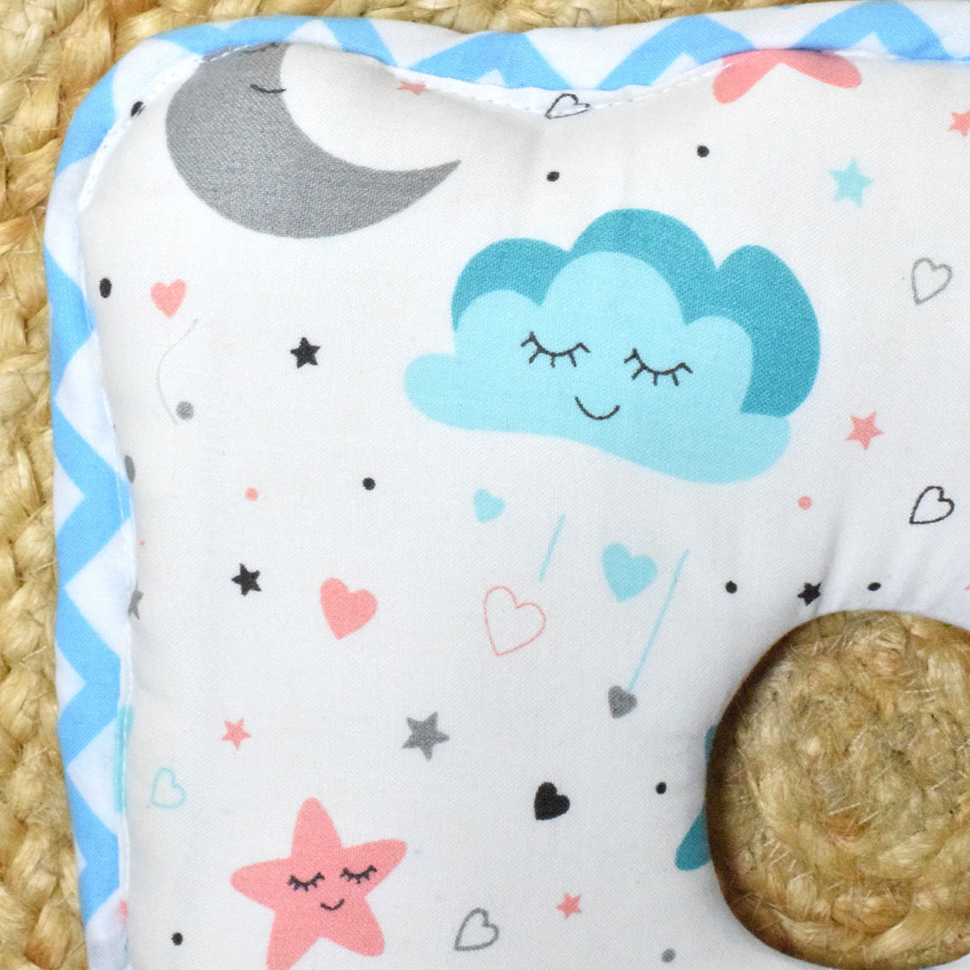 Dreamy Blues Memory Foam Baby Pillow