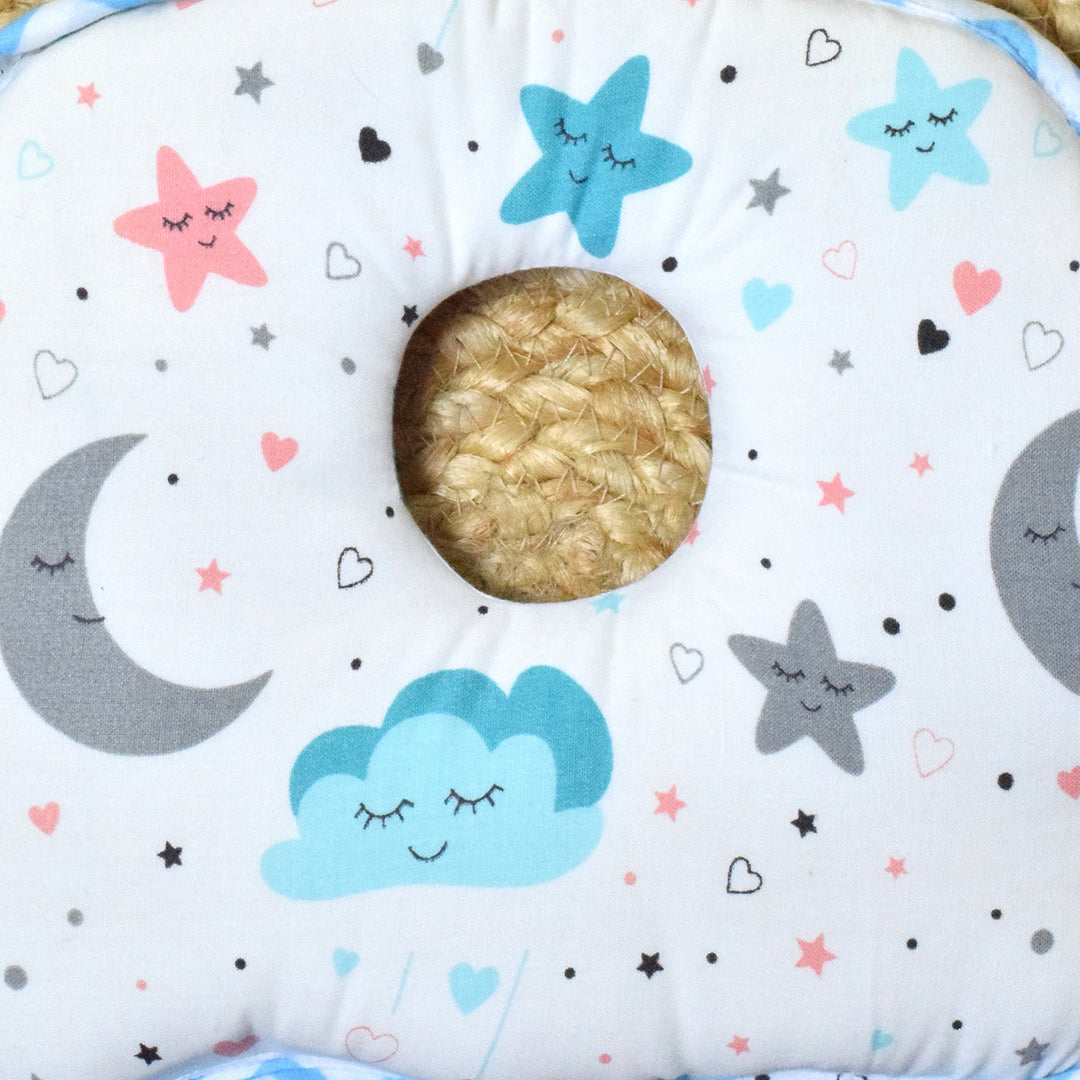 Dreamy Blues Memory Foam Baby Pillow