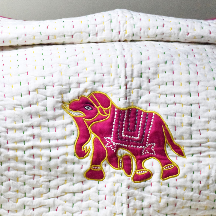Hand Block Printed Patchy Elly Quilt/Comforter