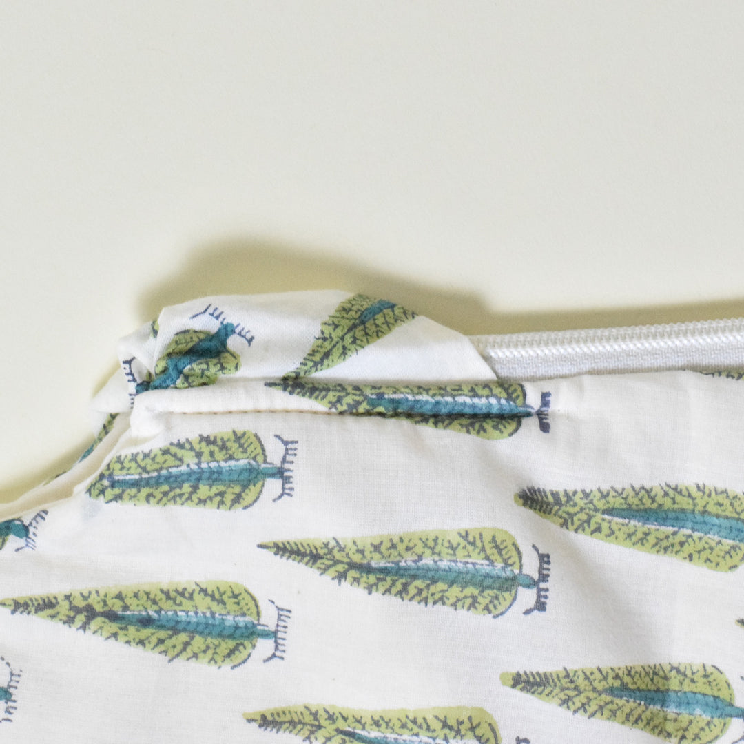Emerald Canopy Block Printed Sleeping Bag