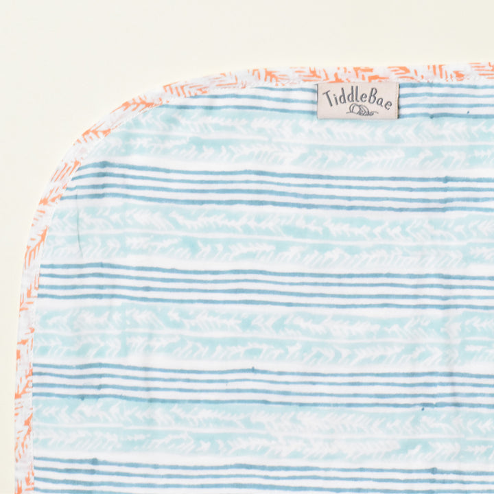 Twinkle Tides Block Printed Premium Cotton Baby Dohar