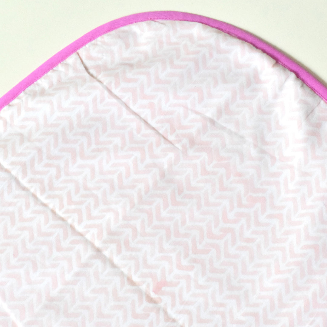 Blush Breeze Block Printed Premium Cotton Baby Dohar
