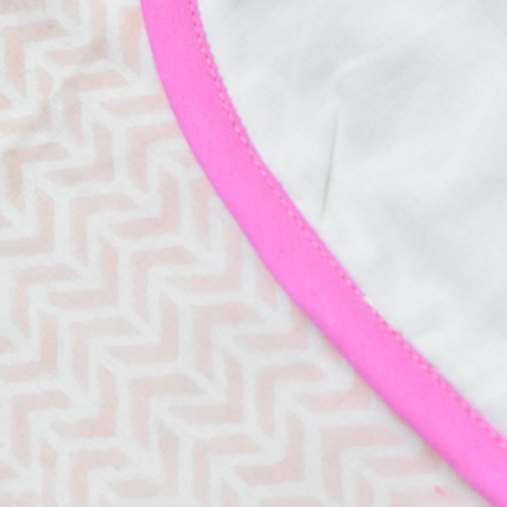 Blush Breeze Block Printed Premium Cotton Baby Dohar