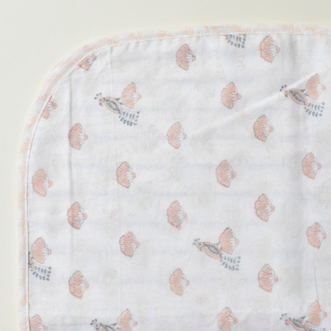 Seaside Treasure Block Printed Premium Cotton Baby Dohar