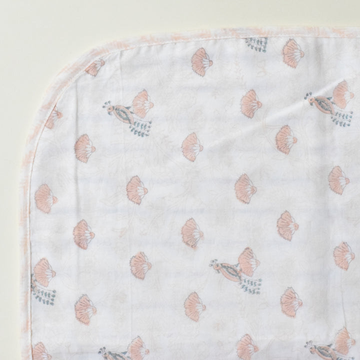 Seaside Treasure Block Printed Premium Cotton Baby Dohar