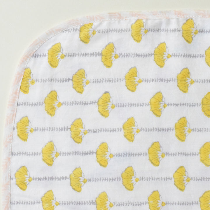 Seaside Treasure Block Printed Premium Cotton Baby Dohar