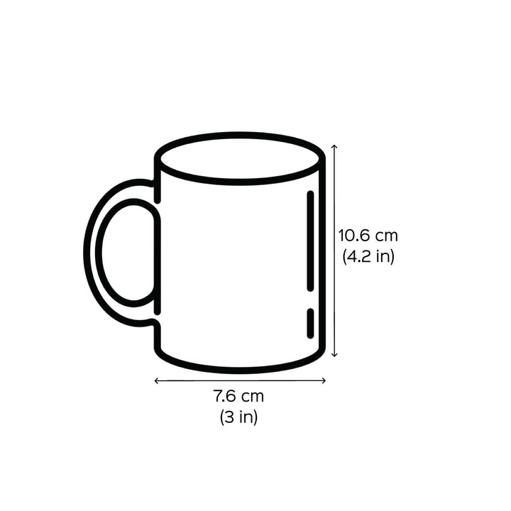 Handmade Printed Papaji Tussi Great Ho Ceramic Mug
