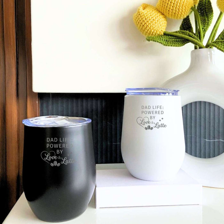 Customized Handmade Engraved Dad Life Stainless Steel Tumbler