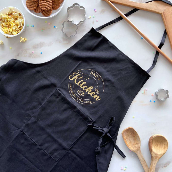 Printed Dad'D Kitchen Theme Cotton Apron