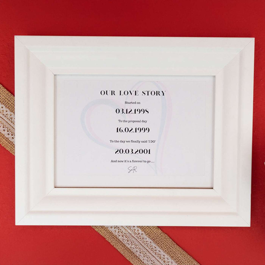 Personalized Handmade Date Theme MDF Wood Decorative Plaque