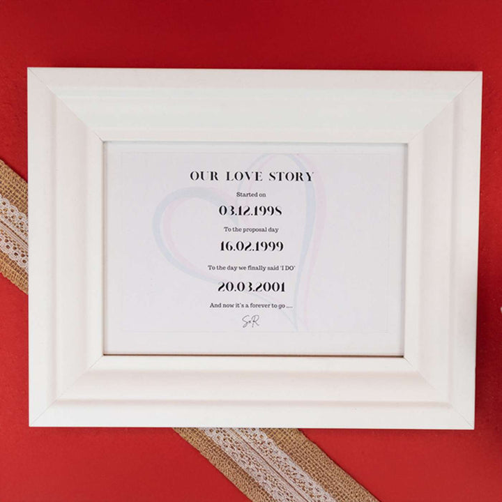 Personalized Handmade Date Theme MDF Wood Decorative Plaque