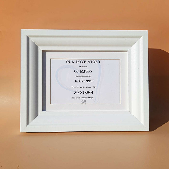 Personalized Handmade Date Theme MDF Wood Decorative Plaque