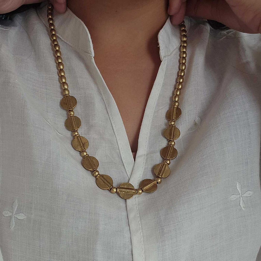 Handmade Dhriti Brass Necklace