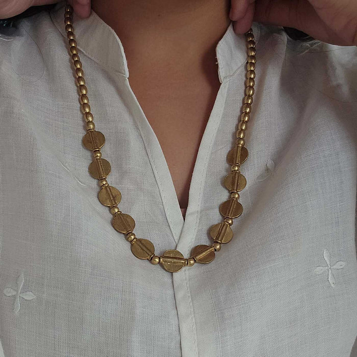 Handmade Dhriti Brass Necklace