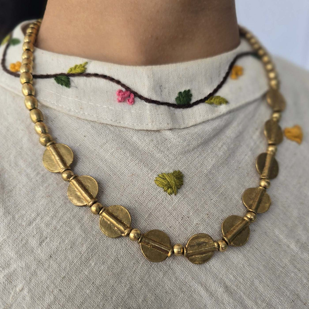 Handmade Dhriti Brass Necklace