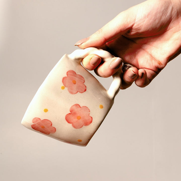 Handpainted Dil Mil Heart Shape Mug | Set of 2