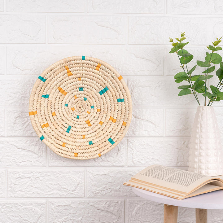 Handcrafted Sabai Grass Wall Plate - Zwende