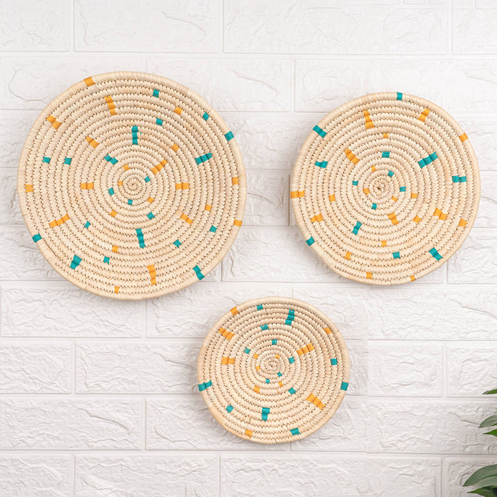 Handcrafted Sabai Grass Wall Plate - Zwende